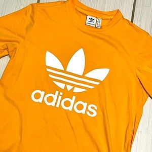 Short Sleeve Orange Adidas Tee